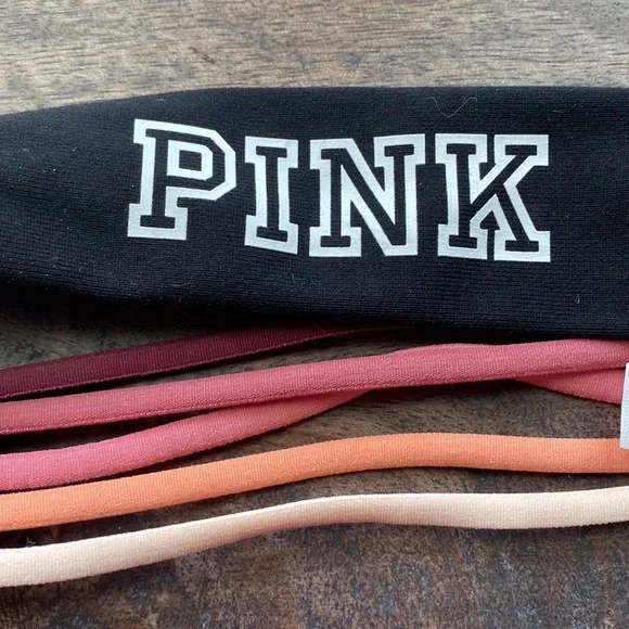 Victoria’s Secret PINK stretch multi strand headband comfort colors mauve LN - Picture 5 of 5
